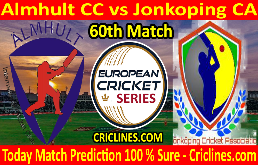 Today Match Prediction-Almhult CC vs Jonkoping CA-ECS T10 Gothenburg Series-60th Match-Who Will Win