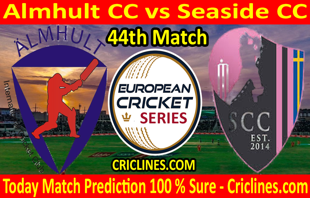 Today Match Prediction-Almhult CC vs Seaside CC-ECS T10 Botkyrka Series-44th Match-Who Will Win