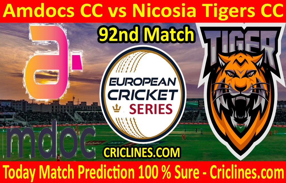 Today Match Prediction-Amdocs CC vs Nicosia Tigers CC-ECS T10 Cyprus Series-92nd Match-Who Will Win