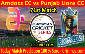 Today Match Prediction-Amdocs vs Punjab Lions CC-ECS T10 Frankfurt Series-71st Match-Who Will Win