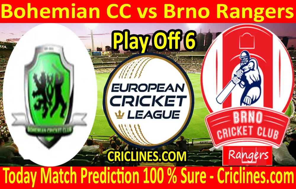 Today Match Prediction-Bohemian CC vs Brno Rangers-ECN T10 League-Play-Off 6-Who Will Win