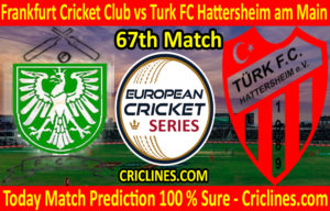 Today Match Prediction-Frankfurt Cricket Club vs Turk FC Hattersheim am Main-ECS T10 Gothenburg Series-67th Match-Who Will Win