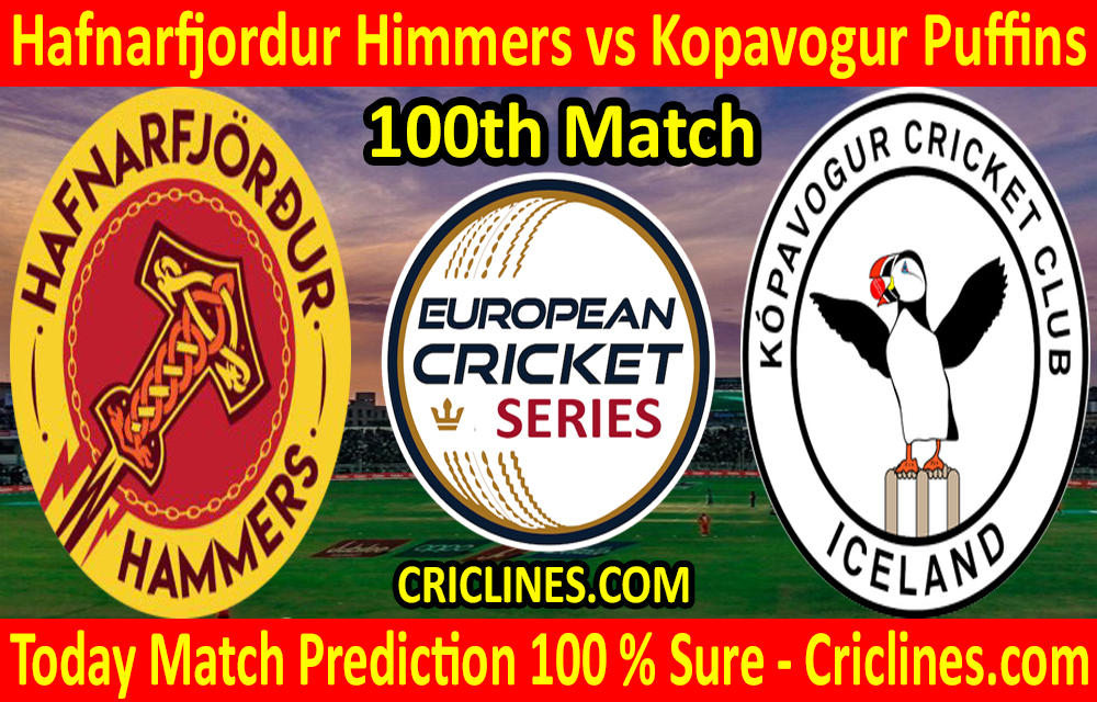 Today Match Prediction-Hafnarfjordur Himmers vs Kopavogur Puffins-ECS T10 Iceland Series-100th Match-Who Will Win