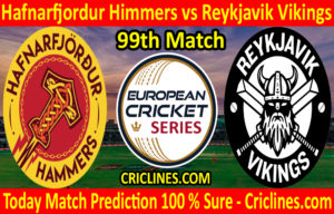Today Match Prediction-Hafnarfjordur Himmers vs Reykjavik Vikings-ECS T10 Iceland Series-99th Match-Who Will Win