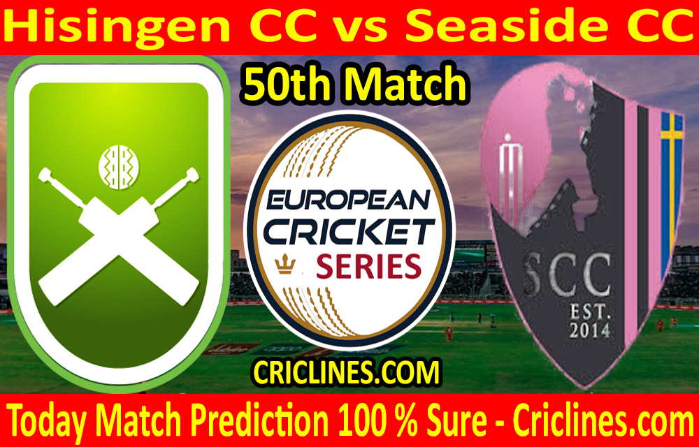 Today Match Prediction-Hisingen CC vs Seaside CC-ECS T10 Gothenburg Series-50th Match-Who Will Win