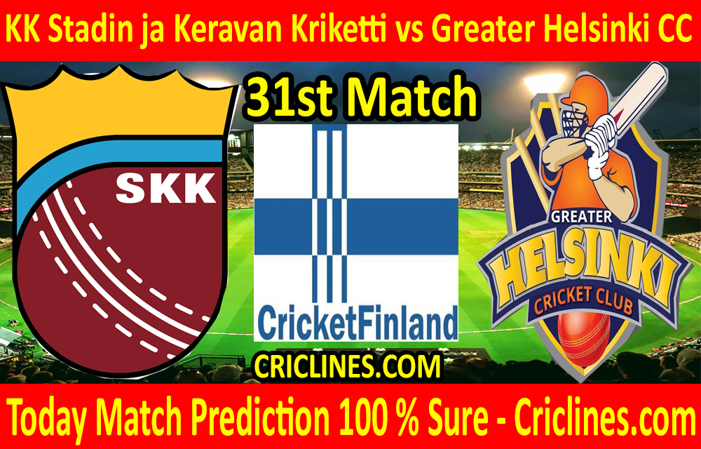 Today Match Prediction-KK Stadin ja Keravan Kriketti vs Greater Helsinki CC-FPL T20 League-31st Match-Who Will Win