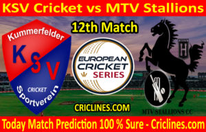 Today Match Prediction-KSV Cricket vs MTV Stallions-ECS T10 Kummerfeld Series-12th Match-Who Will Win