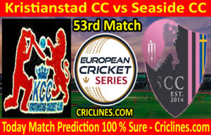 Today Match Prediction-Kristianstad CC vs Seaside CC-ECS T10 Gothenburg Series-53rd Match-Who Will Win