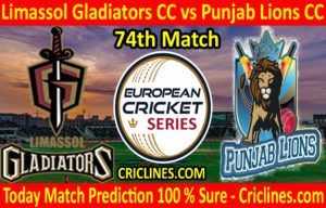 Today Match Prediction-Limassol Gladiators CC vs Punjab Lions CC-ECS T10 Frankfurt Series-74th Match-Who Will Win
