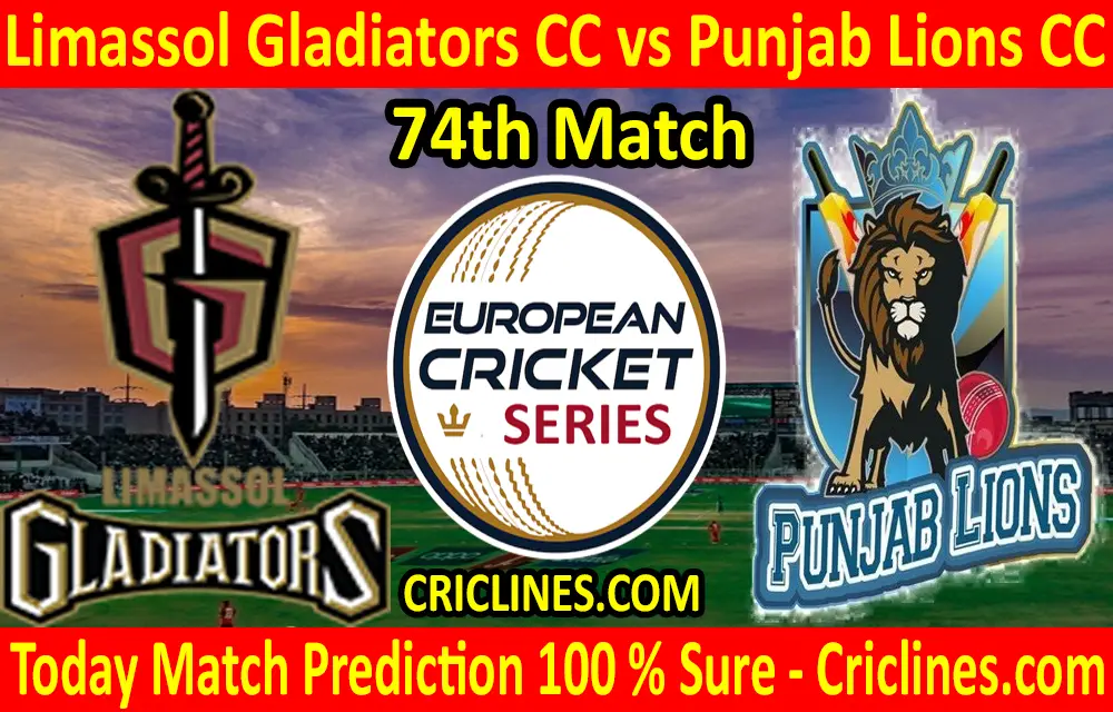 Today Match Prediction-Limassol Gladiators CC vs Punjab Lions CC-ECS T10 Frankfurt Series-74th Match-Who Will Win