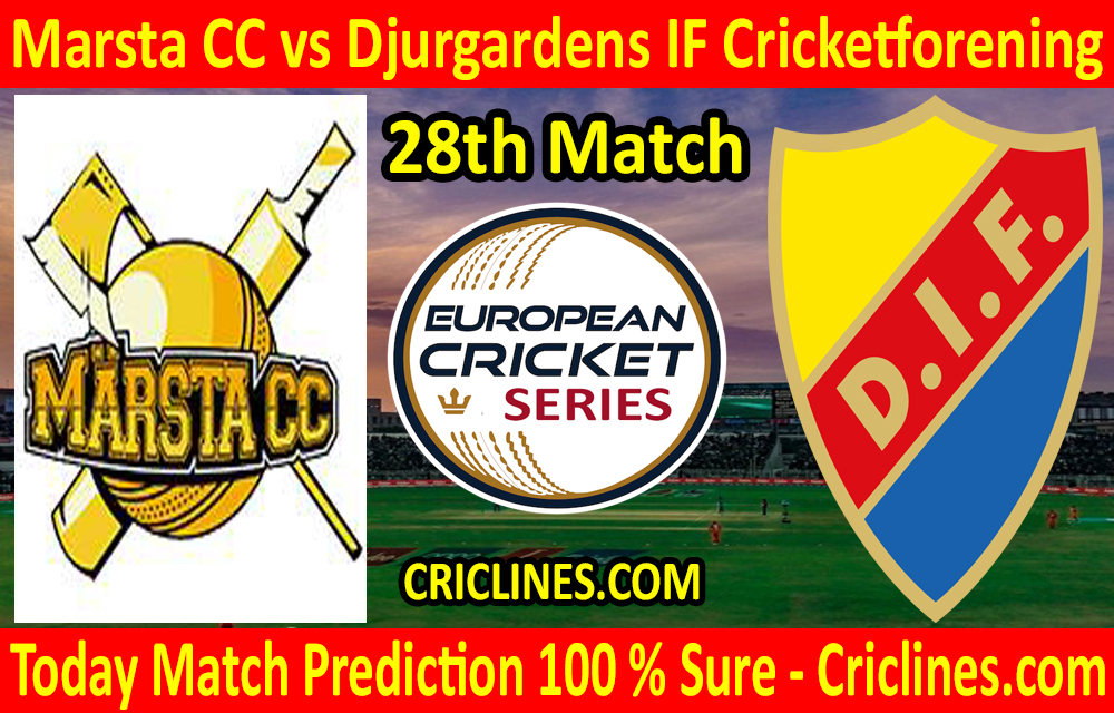 Today Match Prediction-Marsta CC vs Djurgardens IF Cricketforening-ECS T10 Kummerfeld Series-28th Match-Who Will Win