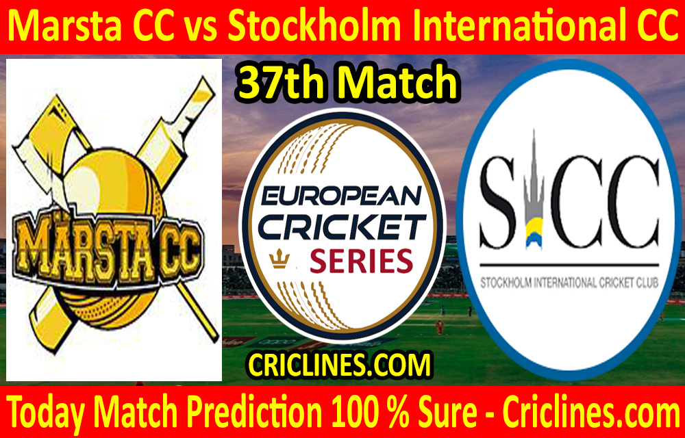 Today Match Prediction-Marsta CC vs Stockholm International CC-ECS T10 Botkyrka Series-37th Match-Who Will Win