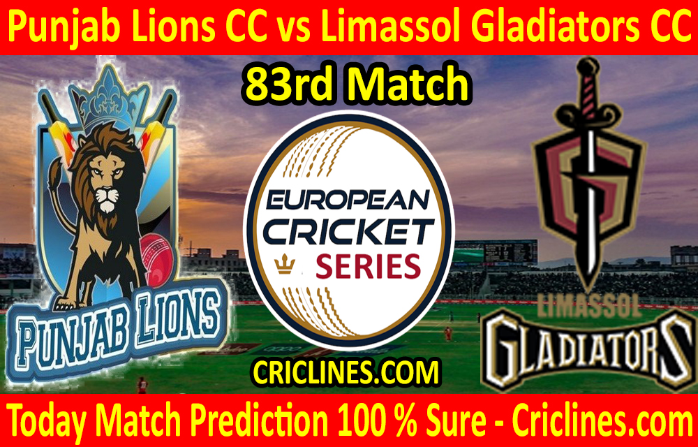 Today Match Prediction-Punjab Lions CC vs Limassol Gladiators CC-ECS T10 Cyprus Series-83rd Match-Who Will Win