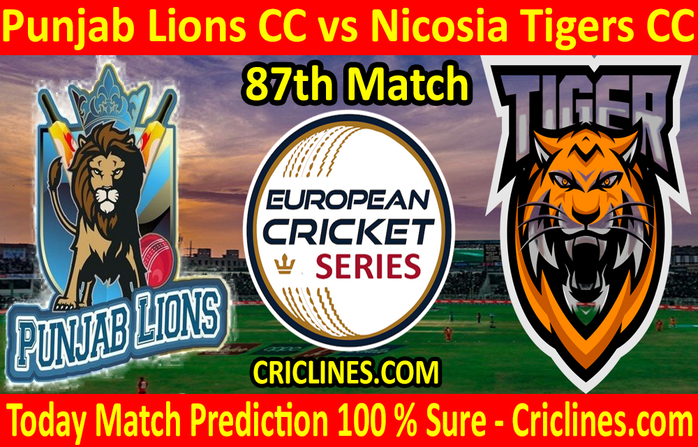 Today Match Prediction-Punjab Lions CC vs Nicosia Tigers CC-ECS T10 Cyprus Series-87th Match-Who Will Win