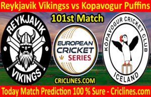 Today Match Prediction-Reykjavik Vikingss vs Kopavogur Puffins-ECS T10 Iceland Series-101st Match-Who Will Win