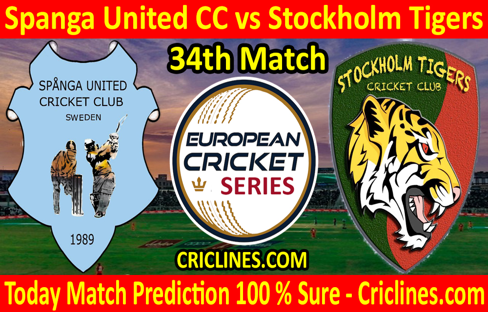 Today Match Prediction-Spanga United CC vs Stockholm Tigers-ECS T10 Botkyrka Series-34th Match-Who Will Win