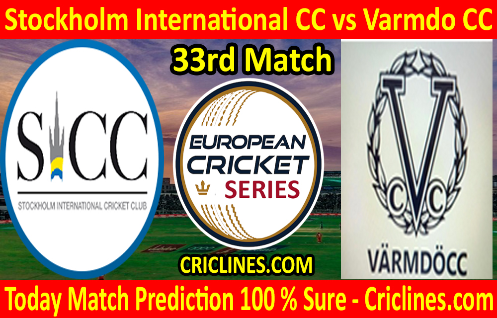 Today Match Prediction-Stockholm International CC vs Varmdo CC-ECS T10 Botkyrka Series-33rd Match-Who Will Win