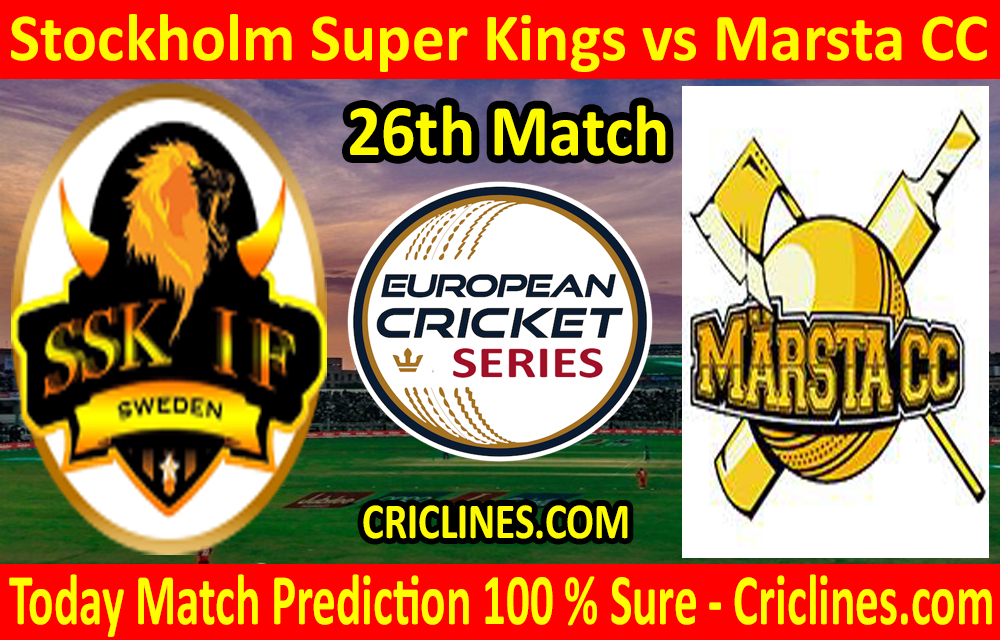Today Match Prediction-Stockholm Super Kings vs Marsta CC-ECS T10 Kummerfeld Series-26th Match-Who Will Win