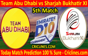 Today Match Prediction-Team Abu Dhabi vs Sharjah Bukhatir XI-D10 League Emirates-UAE-5th Match-Who Will Win