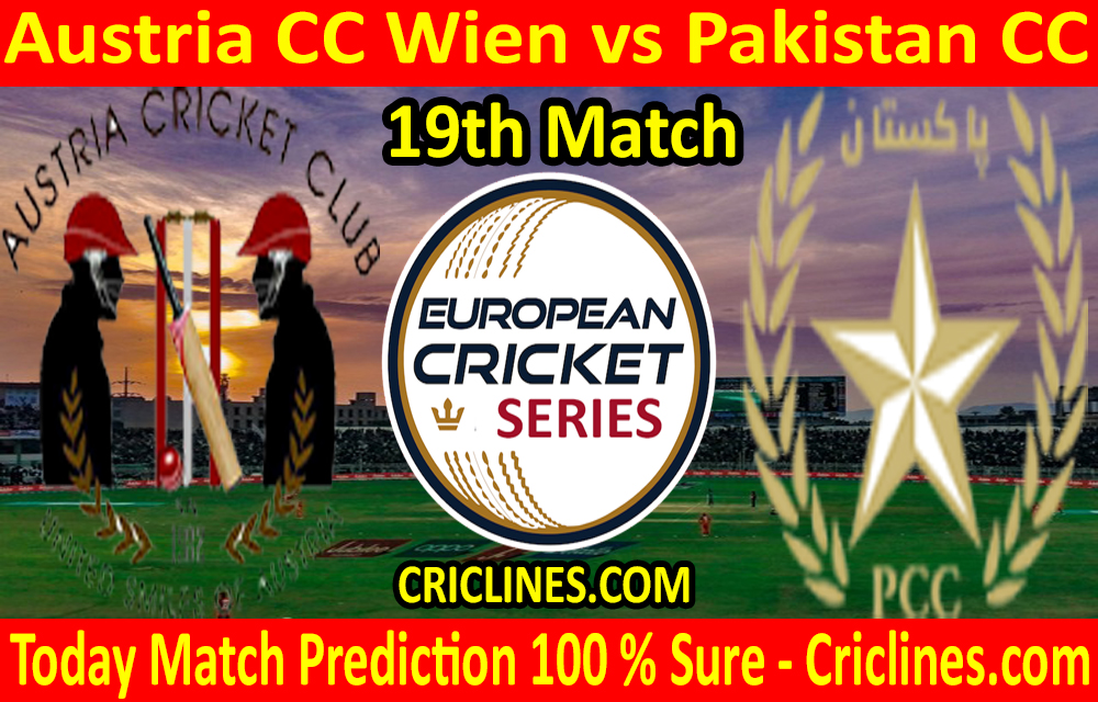 Today Match Prediction-Austria CC Wien vs Pakistan CC-ECS T10 Vienna Series-19th Match-Who Will Win