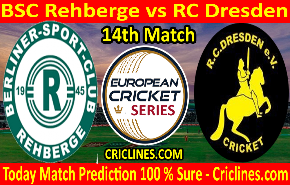 Today Match Prediction-BSC Rehberge vs RC Dresden-ECS T10 Dresden Series-14th Match-Who Will Win