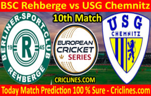 Today Match Prediction-BSC Rehberge vs USG Chemnitz-ECS T10 Dresden Series-10th Match-Who Will Win
