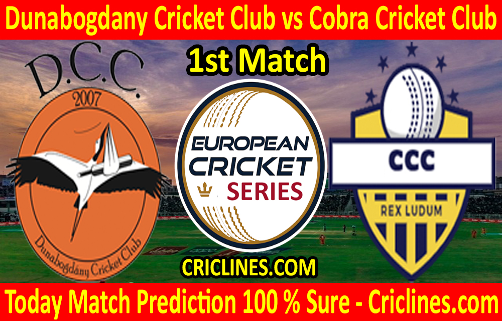 Today Match Prediction-Dunabogdany Cricket Club vs Cobra Cricket Club-ECS T10 Hungary Series-1st Match-Who Will Win