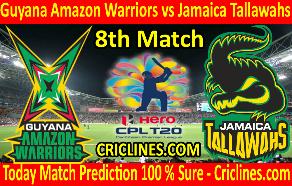 Today Match Prediction-Guyana Amazon Warriors vs Jamaica Tallawahs-CPL T20 2020-8th Match-Who Will Win