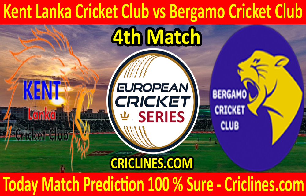Today Match Prediction-Kent Lanka Cricket Club vs Bergamo Cricket Club-ECS T10 Rome Series-4th Match-Who Will Win