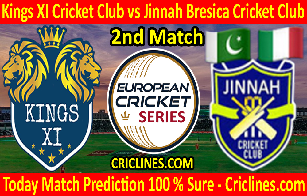 Today Match Prediction-Kings XI Cricket Club vs Jinnah Bresica Cricket Club-ECS T10 Rome Series-2nd Match-Who Will Win