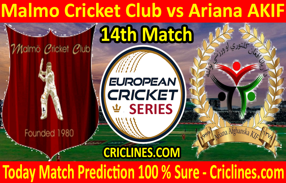 Today Match Prediction-Malmo Cricket Club vs Ariana AKIF-ECS T10 Series-14th Match-Who Will Win
