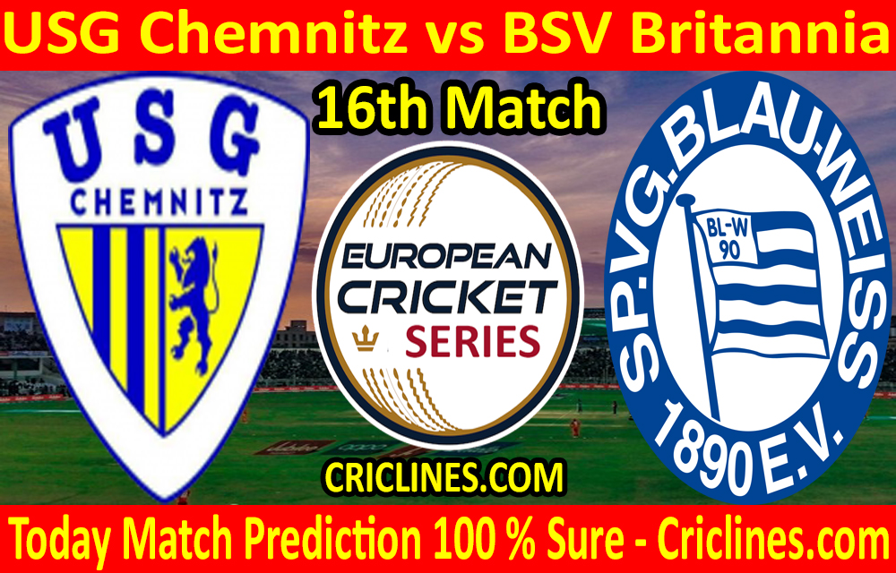 Today Match Prediction-USG Chemnitz vs BSV Britannia-ECS T10 Dresden Series-16th Match-Who Will Win