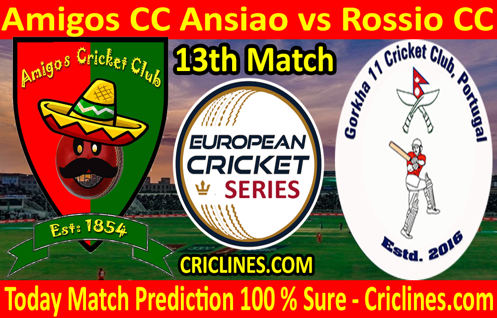 Today Match Prediction-Amigos CC Ansiao vs Rossio CC-ECS T10 Cartaxo Series-13th Match-Who Will Win