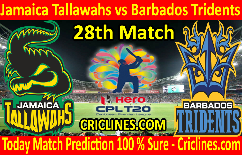 Today Match Prediction-Jamaica Tallawahs vs Barbados Tridents-CPL T20 2020-28th Match-Who Will Win