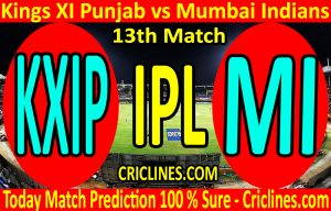 Today Match Prediction-Kings XI Punjab vs Mumbai Indians-IPL T20 2020-13th Match-Who Will Win