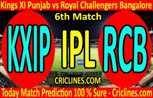 Today Match Prediction-Kings XI Punjab vs Royal Challengers Bangalore-IPL T20 2020-6th Match-Who Will Win
