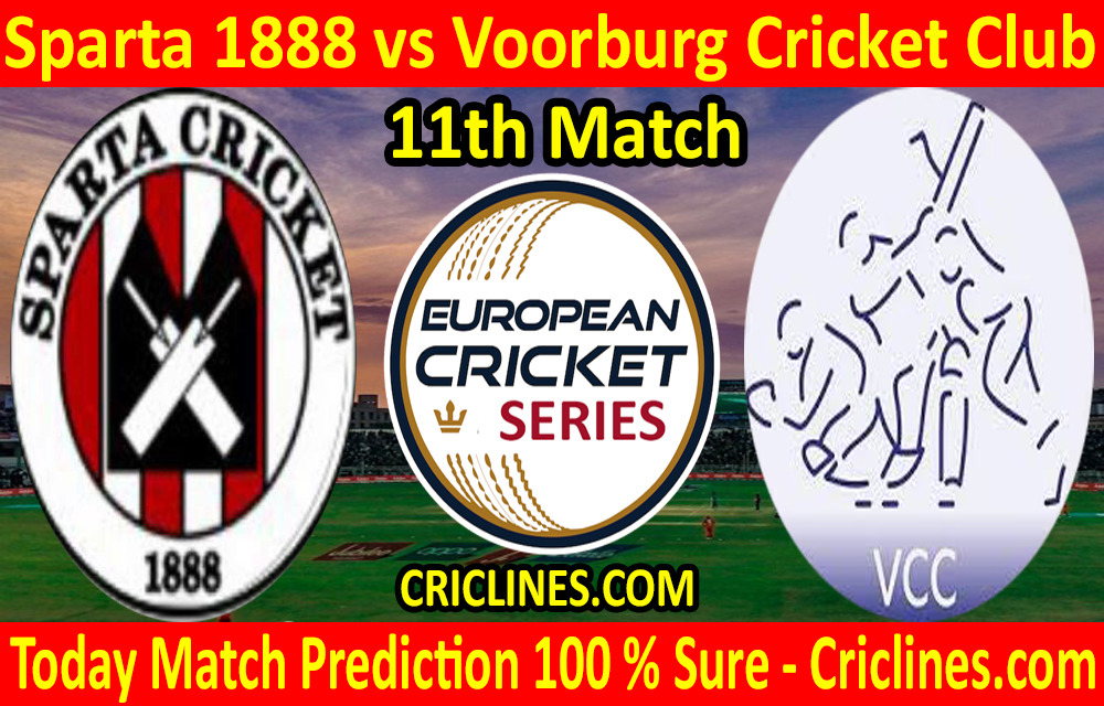 Today Match Prediction-Sparta 1888 vs Voorburg Cricket Club-ECS T10 Capelle Series-11th Match-Who Will Win