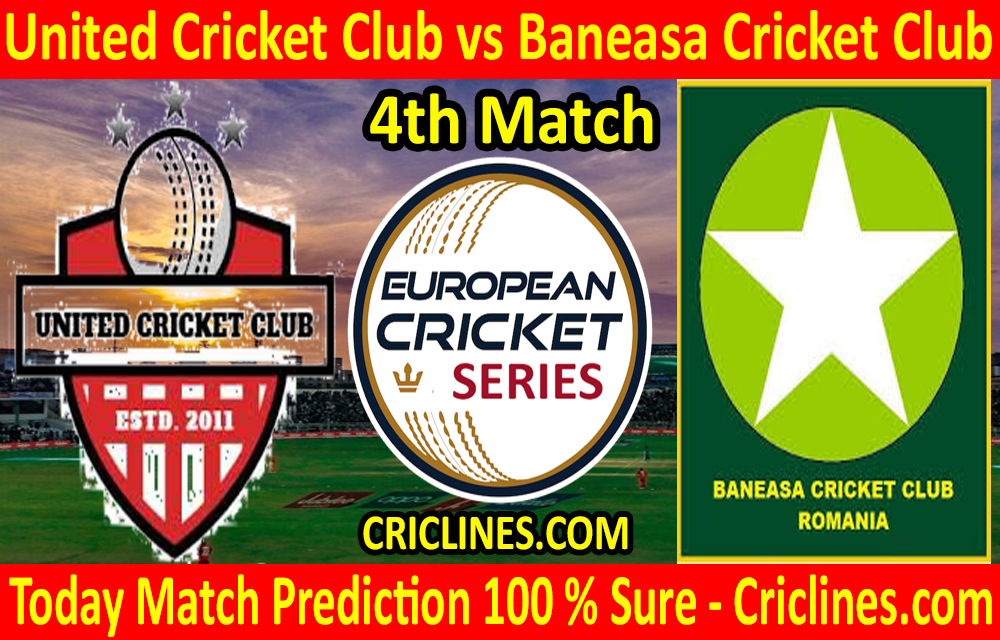 Today Match Prediction-United Cricket Club vs Baneasa Cricket Club-ECS T10 Romania Series-4th Match-Who Will Win