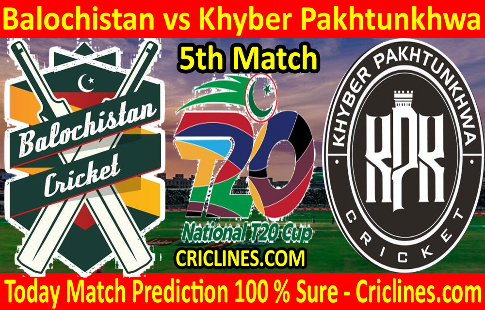 Today Match Prediction-Balochistan vs Khyber Pakhtunkhwa-T20 Cup 2020-5th Match-Who Will Win