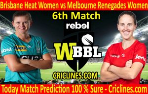 Today Match Prediction-Brisbane Heat Women vs Melbourne Renegades Women-WBBL T20 2020-6th Match-Who Will Win