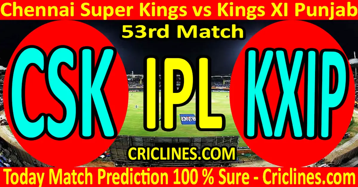 Today Match Prediction-CSK-vs-KXIP-IPL T20 2020-53rd Match-Who Will Win