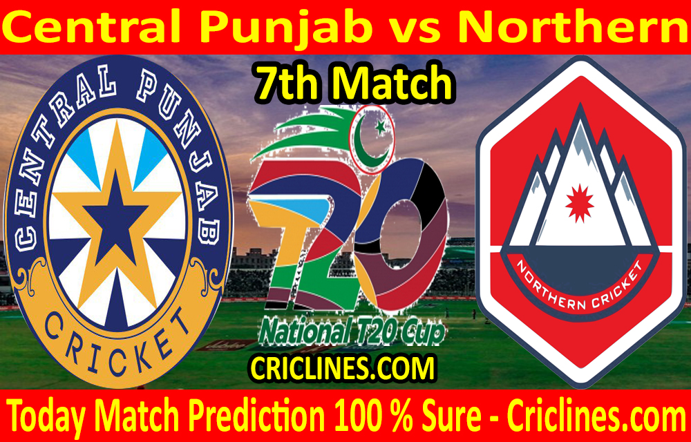 Today Match Prediction-Central Punjab vs Northern-T20 Cup 2020-7th Match-Who Will Win