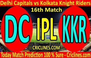 Today Match Prediction-Delhi Capitals vs Kolkata Knight Riders-IPL T20 2020-16th Match-Who Will Win