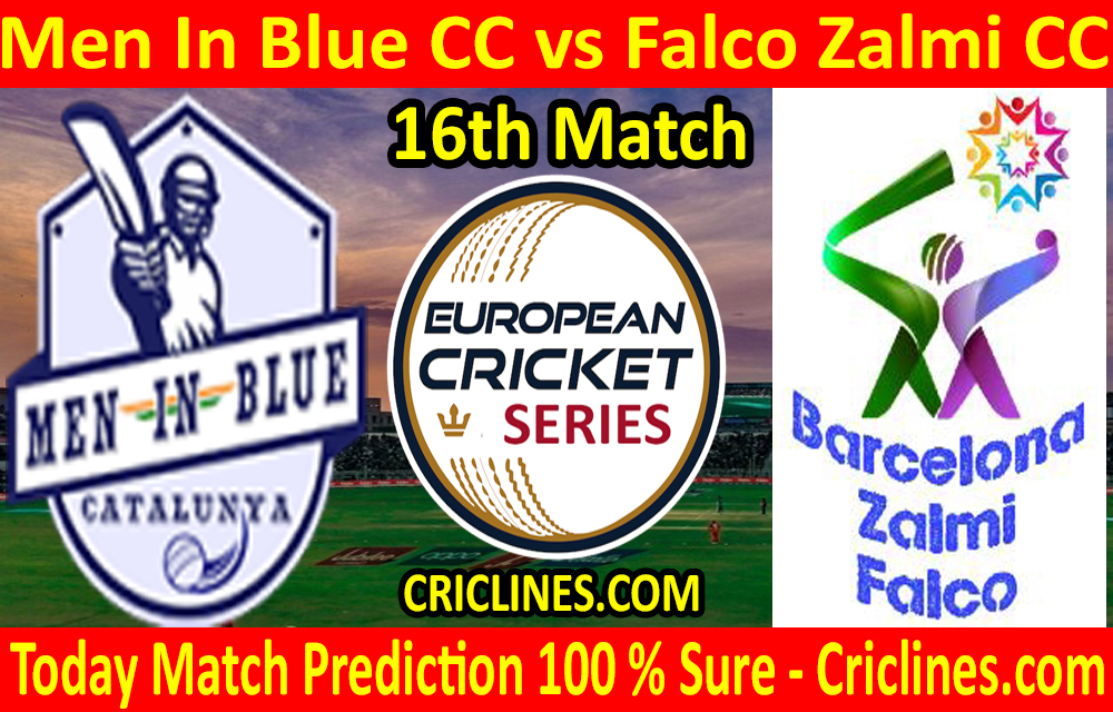 Today Match Prediction-Men In Blue CC vs Falco Zalmi CC-ECS T10 Barcelona Series-16th Match-Who Will Win