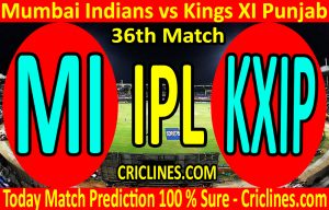 Today Match Prediction-Mumbai Indians vs Kings XI Punjab-IPL T20 2020-36th Match-Who Will Win