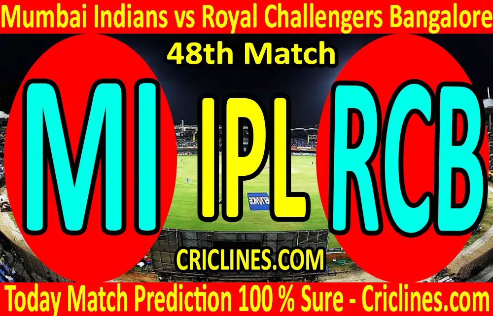 Today Match Prediction-Mumbai Indians vs Royal Challengers Bangalore-IPL T20 2020-48th Match-Who Will Win