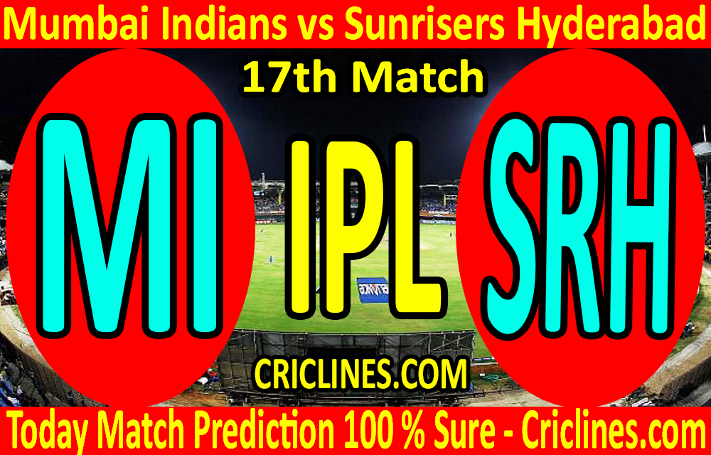 Today Match Prediction-Mumbai Indians vs Sunrisers Hyderabad-IPL T20 2020-17th Match-Who Will Win