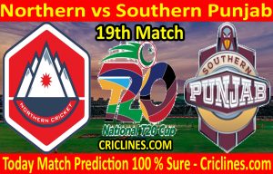 Today Match Prediction-Northern vs Southern Punjab-T20 Cup 2020-19th Match-Who Will Win