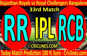 Today Match Prediction-Rajasthan Royals vs Royal Challengers Bangalore-IPL T20 2020-33rd Match-Who Will Win