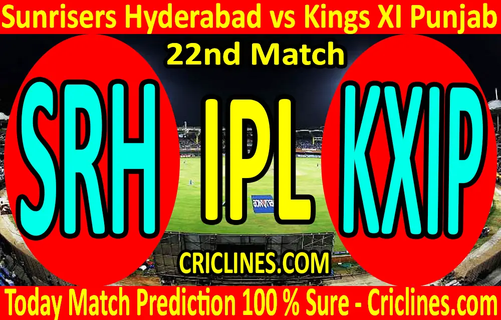 Today Match Prediction-Sunrisers Hyderabad vs Kings XI Punjab-IPL T20 2020-22nd Match-Who Will Win